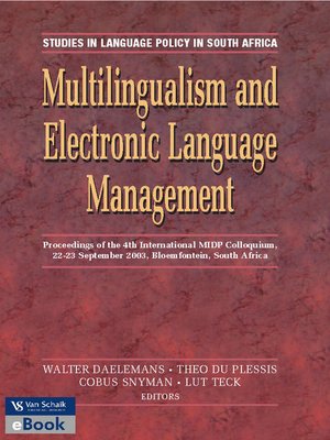 cover image of Multilingualism and Electronic Language Management